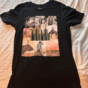 Cute collage western t shirt